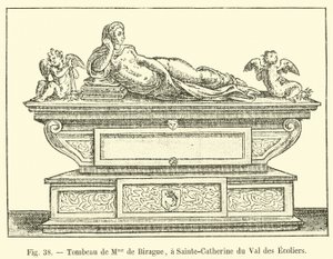 Grób Madame de Birague w Sainte-Catherine du Val des Ecoliers autorstwa French School