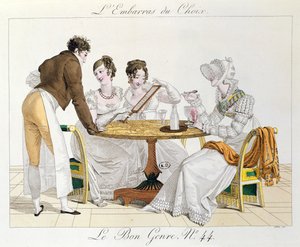 Zbyt duży wybór, płyta 44 z gatunku Le Bon, 1827 autorstwa French School