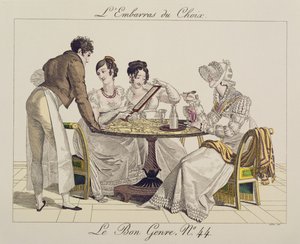 Zbyt duży wybór, płyta 44 z gatunku Le Bon, 1827 autorstwa French School