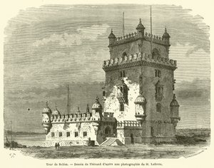 Tour de Belem (grawerowanie) autorstwa French School