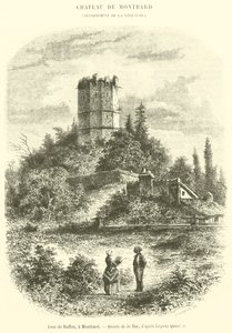 Buffon Tower, w Montbard (rycina) autorstwa French School