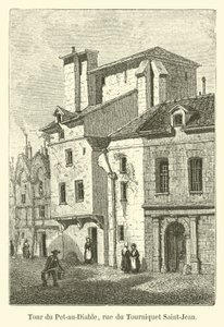 Wieża Pet-au-Diable, rue du Tourniquet Saint-Jean autorstwa French School