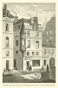 Wieża na rogu rue du Coq-Saint-Jean i rue de la Tixeranderie autorstwa French School