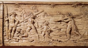Handel drewnem z Brazylii, ok. 1550 (drewno)