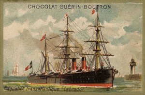 Liniowiec transatlantycki Labrador (chromolitho) autorstwa French School