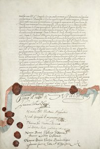Traktat westfalski, podpisany w Munster, 24 października 1648 (patrz 211403) autorstwa French School
