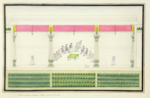 Traktat Nawab z Brytyjczykami w Benares w 1765, na którym Gentil był obecny z The Gentil Album, opublikowanego w 1774 autorstwa French School