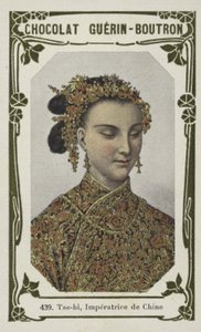 Tse-hi, Imperatrice de Chine (kolorowe zdjęcie) autorstwa French School
