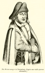 Un Meistersaenger de Norymberga (grafika) autorstwa French School