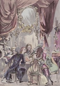 Wieczerza Regenta w Palais-Royal autorstwa French School