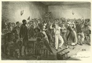 Bal de noces a Salers (Grawerowanie) autorstwa French School