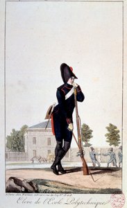 Mundur: uczeń Szkoły Politechnicznej w XIX wieku. Druki z XIX wieku. Paryż, Muzeum Carnavalet autorstwa French School