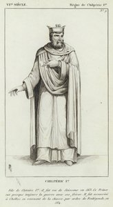 VI Siecle, Regne de Chilperic Ier, Chilperic Ier (rycina) autorstwa French School