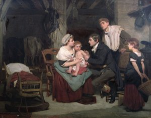 Szczepienia przeciwko ospie, ok. 1800 autorstwa French School