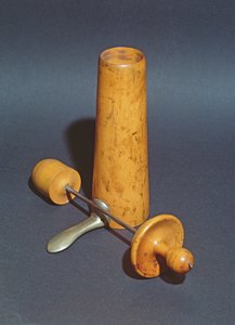 Wziernik pochwy używany przez Josepha-Claude-Anthelme Recamiera (1774-1852) (drewno i metal)