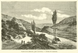 Dolina Mozeli, niedaleko Liverdun (rycina) autorstwa French School