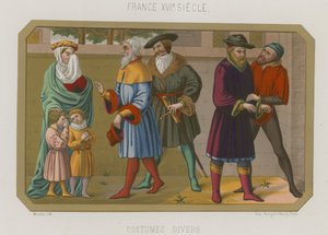 Różne mody XVI-wiecznej Francji autorstwa French School