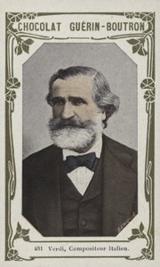 Verdi, włoski kompozytor (kolorowe zdjęcie) autorstwa French School