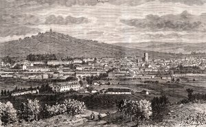 Vesoul - gmina Grand Est we Francji, prefektura departamentu Haute-Saone w regionie Bourgogne-Franche-Comte - rycina w „Ilustracja Francji: geografia, historia, administracja statystyczna” autorstwa V.-A. Słodowo-Brązowy. 1884 autorstwa French School