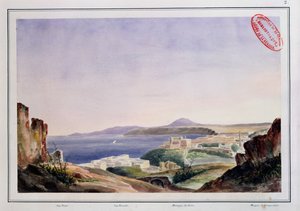 Widok Oranu ze Starej Kasby, ok.1830 (wc na papierze) autorstwa French School