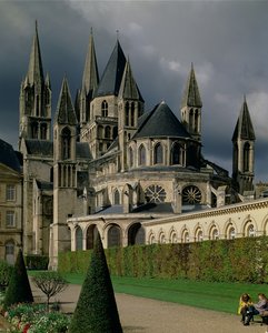 Widok opactwa benedyktynów od wschodu, XI-XII w. autorstwa French School