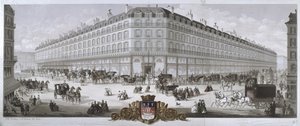 Widok na dom towarowy Magasins du Louvre, Paryż, 1866 autorstwa French School