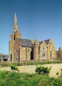 Widok na kościół autorstwa French School
