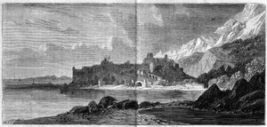 Widok miasta Monako w 1860 r. Rycina w „Świat ilustrowany” nr 157 z 14 kwietnia 1860 r. autorstwa French School