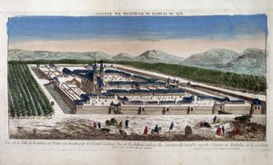 Widok miasta Richelieu w Poitou - Optical autorstwa French School