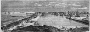 Widok miasta Saint Nazaire (Saint-Nazaire) (Loire Atlantique, 44) autorstwa French School