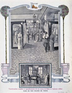 Widok targów sprzedaży sklepu „”Au Louvre”” autorstwa French School