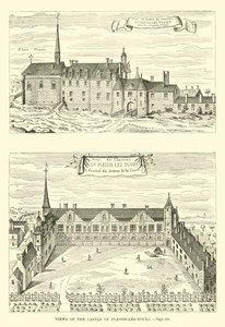Widoki na zamek Plessis-les-Tours autorstwa French School
