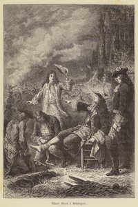Villars rani Malplaquet (grawerowanie) autorstwa French School
