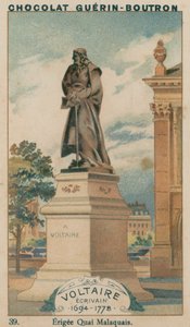 Voltaire, pisarz, 1694-1778, wzniesiony Quai Malaquais autorstwa French School