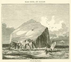 Vue de Bass-Rock (grawerowanie) autorstwa French School