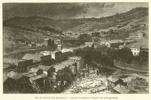 Widok na Central City, Kolorado (grawerunek) autorstwa French School