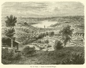 Vue de Truro (grawerowanie) autorstwa French School