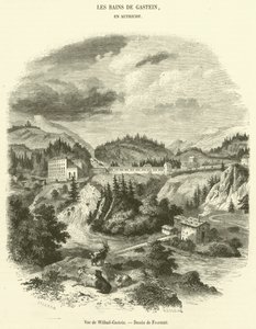 Widok Wilbad-Gastein (rycina) autorstwa French School