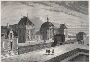 Widok na Chateau Royal de Monceaux - rycina z „Historia Francji opowiedziana moim wnukom” - Francois Guizot - 1872-1876 autorstwa French School