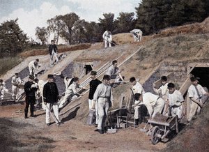 War de mines (obrona) - w „”Albumie Military”” - Genie autorstwa French School