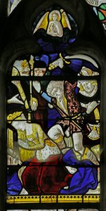 Okno przedstawiające egzekucję św Katarzyny, 1460-1470 autorstwa French School