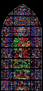 Okno w106 przedstawiające św. Szymona autorstwa French School