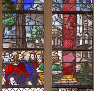 Okno w109 przedstawiające grupę autorstwa French School