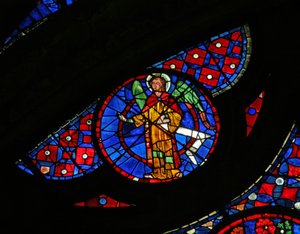 Okno w115 przedstawiające anioła autorstwa French School