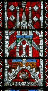 Okno w219 przedstawiające baldachim autorstwa French School