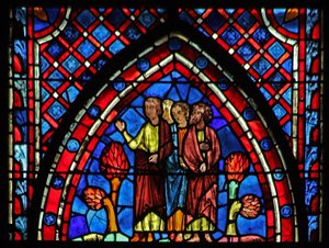 Okno w7 Grupa z drzewami autorstwa French School