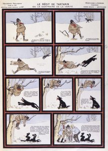 Wolf Hunt, „Opowieść Tartarina, czyli przeciwieństwo prawdy” – wizerunek Epinal, Paryż, XX w. autorstwa French School