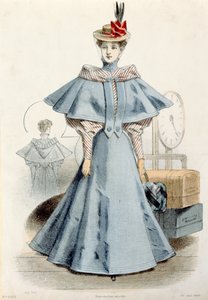 Kobieta w podróżnej sukience, z Le Coquet, 1895