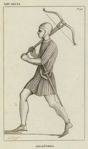 XIII Siecle, Arbaletrier (rycina) autorstwa French School