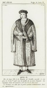 XIII Siecle, Wielka Brytania de Ludwik IX, Ludwik IX (grawerowanie) autorstwa French School